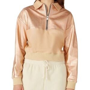 The Mighty Company Metallic Kings Leather Designer Pullover Womens Size Medium